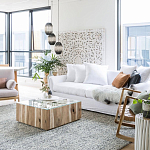 Подвесной светильник вертикальной овальной формы украшенный белыми круглыми бусинами Gradient Oval Pendant Lamp White варинант исполнения - 5 | Loft Concept в Санкт-петербурге