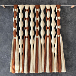 Дизайнерский Декор на стену с кисточками из хлопковых нитей wall panel Thread brushes варинант исполнения - 1 | Loft Concept в Санкт-петербурге