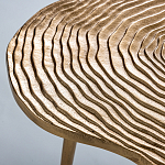 Металлический кофейный столик Puddle Gold варинант исполнения - 3 | Loft Concept в Санкт-петербурге