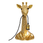 Настольная лампа в детскую Жираф в золотом костюме варинант исполнения - 2 | Loft Concept в Санкт-петербурге