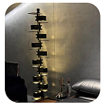 Торшер с каркасом из множества полок Links варинант исполнения - 1 | Loft Concept в Санкт-петербурге