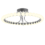 Люстра кольцевая потолочная с круглыми плафонами белого цвета PEARLS Suspension 60 варинант исполнения - 1 | Loft Concept в Санкт-петербурге