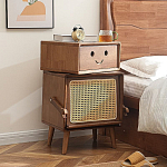 Тумбочка прикроватная деревянная Робот Robot Desk варинант исполнения - 1 | Loft Concept в Санкт-петербурге