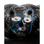 Кресло "Баския и Уорхол" Basquiat Warhol graffiti chair натуральная кожа варинант исполнения - 7 | Loft Concept в Санкт-петербурге