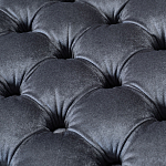 Пуф велюровый серый с каретной стяжкой Perennially варинант исполнения - 2 | Loft Concept в Санкт-петербурге