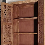 Этнический шкаф с орнаментом резьба из дерева Indian Antique Furniture варинант исполнения - 2 | Loft Concept в Санкт-петербурге