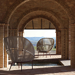 Дизайнерское уличное кресло с веревочной спинкой PETALO Armchair варинант исполнения - 10 | Loft Concept в Санкт-петербурге