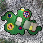 Дизайнерский ковер с цветами Poltronova Tappeto Prato Rug варинант исполнения - 7 | Loft Concept в Санкт-петербурге