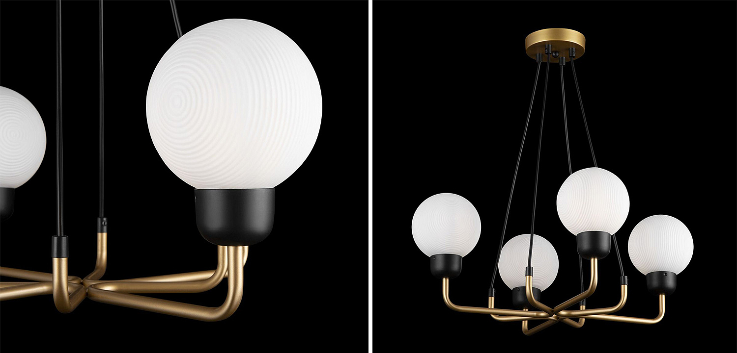 Люстра Andresa Chandelier 4 Balls Люстра Andresa Chandelier 4 Balls - Loft-Concept в Санкт-петербурге