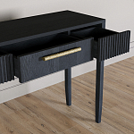 Элегантная Консоль Primo с выдвижным ящиком Черный дуб варинант исполнения - 5 | Loft Concept в Санкт-петербурге