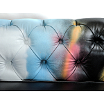 Диван в Лофт Честерфильд граффити из винтажной кожи GRAFFITI PARA Chesterfield варинант исполнения - 5 | Loft Concept в Санкт-петербурге