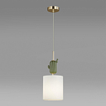 Подвесной светильник с декором в виде кактуса из керамики Opuntia D18 см варинант исполнения - 4 | Loft Concept в Санкт-петербурге