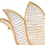 Люстра в форме тюльпана с лепестками из прозрачных стеклянных бусин Hanging Flowers варинант исполнения - 1 | Loft Concept в Санкт-петербурге