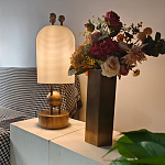 Настольная лампа в виде фонаря с белым фактурным абажуром Echoes of Light варинант исполнения - 4 | Loft Concept в Санкт-петербурге