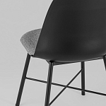 Стул из прочного пластика на металлическом основании Anora Black варинант исполнения - 6 | Loft Concept в Санкт-петербурге