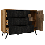 Комод с 3-мя ящиками и дверцей Stone Effect варинант исполнения - 3 | Loft Concept в Санкт-петербурге