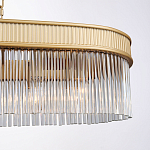 Люстра подвесная овальная со стеклянными трубками Длина 100 см Nembus варинант исполнения - 3 | Loft Concept в Санкт-петербурге