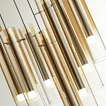 Люстра каскадная с 7-ю цилиндрическими плафонами из стекла Luminous Cylinders варинант исполнения - 5 | Loft Concept в Санкт-петербурге