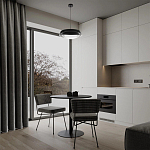 Подвесной светильник круглый черного цвета из металла  Vita Cuna варинант исполнения - 7 | Loft Concept в Санкт-петербурге