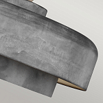 Подвесной светильник с массивным круглым стальным плафоном серого цвета в индустриальном стиле на цепи Feiss варинант исполнения - 7 | Loft Concept в Санкт-петербурге