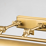 Светильник для картин цвета состаренная латунь с широким плафоном на прямоугольном основании Elstead Lighting варинант исполнения - 3 | Loft Concept в Санкт-петербурге