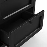 Комод узкий с 5-ю ящиками черный Silva Black Chest of Drawers варинант исполнения - 4 | Loft Concept в Санкт-петербурге