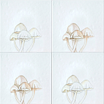 Плитка с узором Поганки варинант исполнения - 1 | Loft Concept в Санкт-петербурге