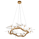 Люстра подвесная с прозрачными стеклянными птичками на ветвях Диаметр 100 см Serip Voa варинант исполнения - 4 | Loft Concept в Санкт-петербурге