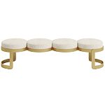 Дизайнерская Банкетка Leola латунь  варинант исполнения - 2 | Loft Concept в Санкт-петербурге