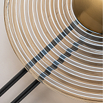 Бра с янтарным стеклянным диском и золотистыми акцентами Savio Glass Disc варинант исполнения - 4 | Loft Concept в Санкт-петербурге