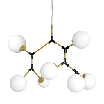 Люстра с 7-ю белыми шарообразными плафонами Natural Concepts варинант исполнения - 1 | Loft Concept в Санкт-петербурге