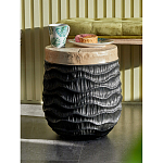 Приставной столик с фактурой под натуральное дерево Immortality варинант исполнения - 5 | Loft Concept в Санкт-петербурге