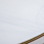 Консоль приставная полукруглая на основании золотого цвета Interior Accent варинант исполнения - 3 | Loft Concept в Санкт-петербурге