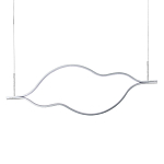 Подвесной светильник волнообразный изогнутый на двух тросах 123 см Spiral Lighting варинант исполнения - 1 | Loft Concept в Санкт-петербурге