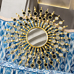 Зеркало-солнце в раме из металла с золотыми с лучами Rays of Peace варинант исполнения - 3 | Loft Concept в Санкт-петербурге