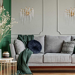 Бра золотого цвета с ветвями и хрустальными подвесками FAIRYTREE Light варинант исполнения - 8 | Loft Concept в Санкт-петербурге