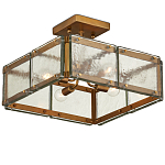 Потолочный светильник квадратный из толстого литого стекла Cast Glass варинант исполнения - 4 | Loft Concept в Санкт-петербурге