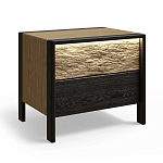 Тумба 2 ящика с подсветкой на рельефном фасаде Warm Industrial варинант исполнения - 3 | Loft Concept в Санкт-петербурге