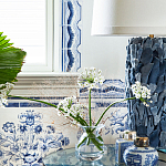 Обои ручная роспись Porto by Alessandra Branca Original colourway on dyed paper варинант исполнения - 3 | Loft Concept в Санкт-петербурге