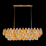 Люстра овальная с многослойными белыми и прозрачными подвесками Character Chandelier варинант исполнения - 1 | Loft Concept в Санкт-петербурге