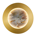 Бра в форме диска цвета латунь Brass Borders варинант исполнения - 1 | Loft Concept в Санкт-петербурге