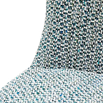 Дизайнерское мягкое кресло без подлокотников в голубой пестрой обивке Roux Armchair варинант исполнения - 6 | Loft Concept в Санкт-петербурге