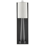 Бра на прозрачном штативе с тканевым абажуром в форме цилиндра Conciseness варинант исполнения - 4 | Loft Concept в Санкт-петербурге