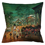 Подушка декоративная Париж ночной Impressionism in Art варинант исполнения - 1 | Loft Concept в Санкт-петербурге