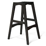 Барный стул со спинкой и подлокотниками на 4-х деревянных ножках Douglas Rhombus Бирюзовый Велюр варинант исполнения - 3 | Loft Concept в Санкт-петербурге