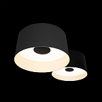 Потолочный светильник с 2-мя цилиндрическими абажурами серого и черного цвета Urban Dome варинант исполнения - 6 | Loft Concept в Санкт-петербурге