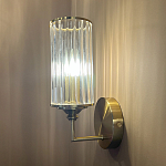 Бра с цилиндрическим рифленым стеклянным плафоном Jeanette варинант исполнения - 5 | Loft Concept в Санкт-петербурге