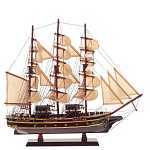 Декоративная модель деревянного коричневого парусника в подарочной упаковке With The low варинант исполнения - 1 | Loft Concept в Санкт-петербурге