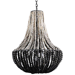 Люстра каплевидной формы украшенная круглыми бусинами Gradient Chandelier Black White варинант исполнения - 2 | Loft Concept в Санкт-петербурге