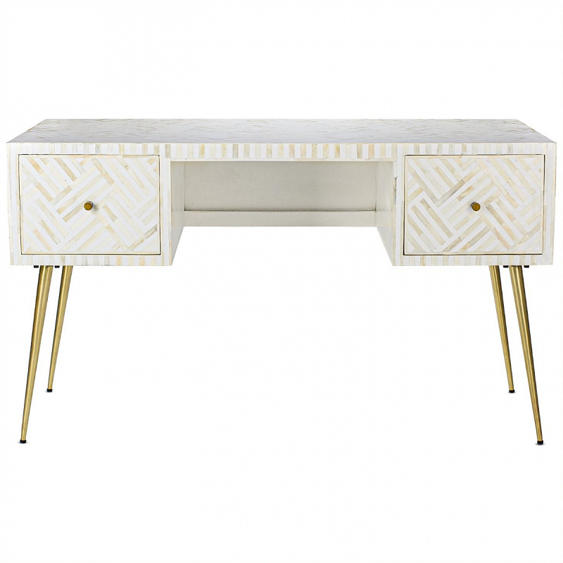 Стол Cream Indian Bone Inlay table Кремовый в Санкт-петербурге | Loft Concept 